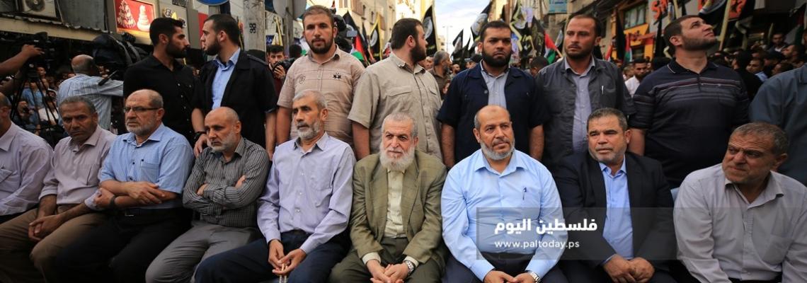 قيادة القوى الوطنية والإسلامية تشارك حركة الجهاد الإسلامي في احياء ذكرى انطلاقتها الـ32