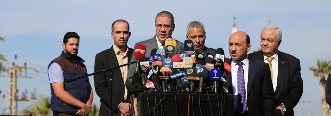 بالصور:مؤتمر الوفد الاوروبي بفندق المشتل بمدينة غزة