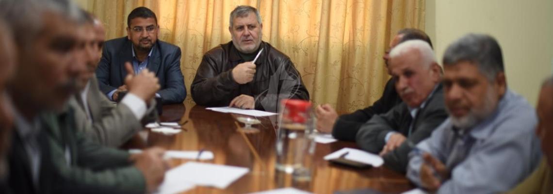 بالصور:القوى الوطنية و الاسلامية تعقد اجتماعاً لمناقشة أوضاع مخيم اليرموك