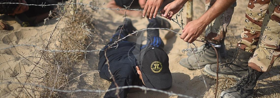 بالصور: أشبال مخيمات "القدس قبلة جهادنا الصيفية" يخوضون تدريبات عسكرية  في غزة