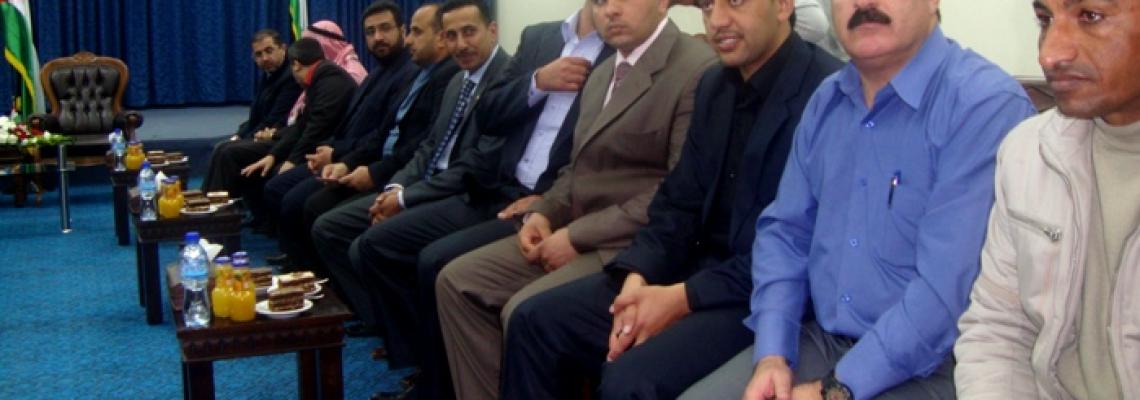بالصور: هنية يستقبل وفد إردنى بمجلس الوزراء بغزة