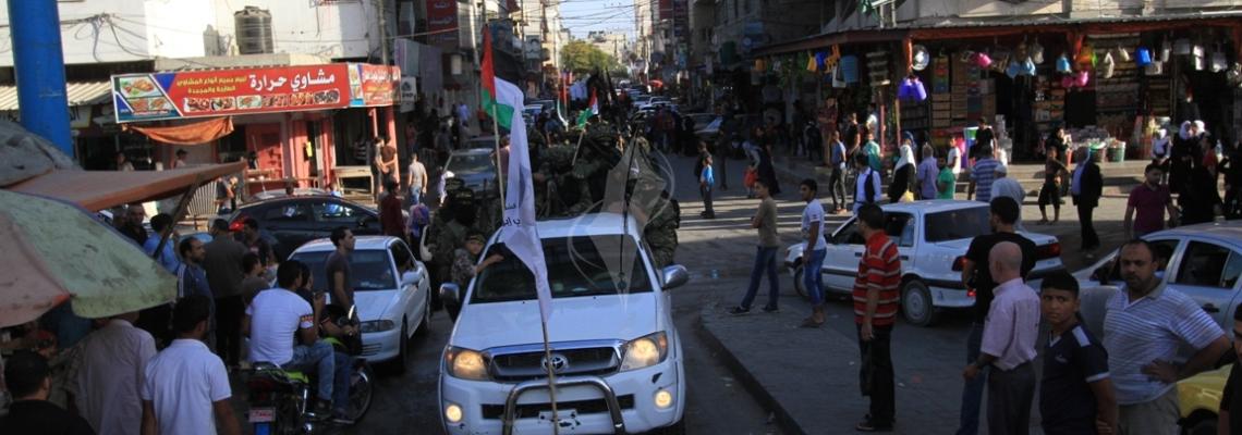بالصور:سرايا القدس" لواء غزة" تنظم عرضاً عسكرياً مهيباً في ذكرى انطلاقة حركة الجهاد الاسلامى فى فلسطين