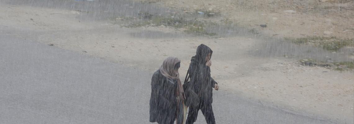 بالصور: تساقط رشقات من الثلوج على مدينة رام الله . تصوير: حذيفة سرور