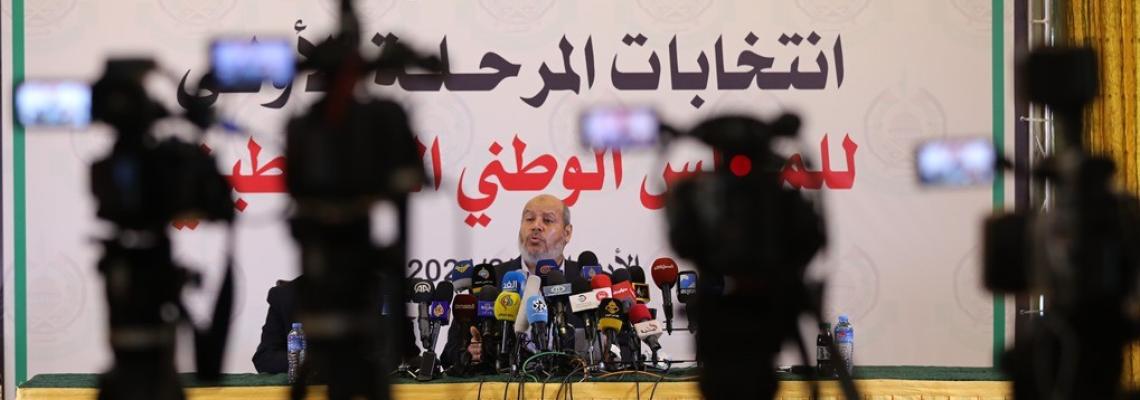 د. خليل الحية عضو المكتب السياسي ونائب رئيس حركة حماس في غزة يلتقي الصحفيين للحديث حول مستجدات الساحة الفلسطينية