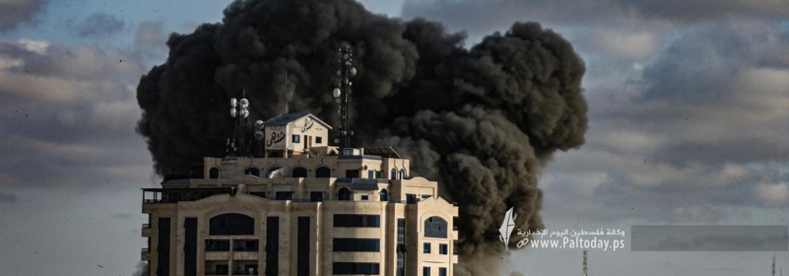 محدث :طائرات الاحتلال تواصل استهداف المنازل المدنية والبنى التحتية في قطاع غزة لليوم التاسع على التوالي