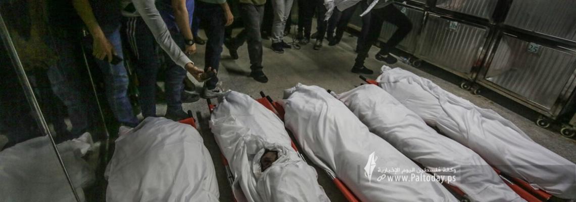 ثلاجات الموتى تنوء بضحايا الغارات الاسرائيلية في غزة