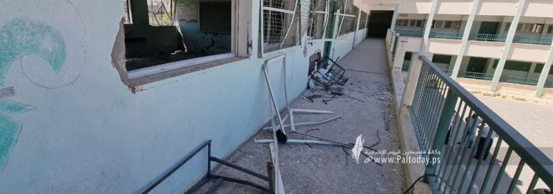 بالصور:"التربية والتعليم" في غزة تنظم جولة ميدانية للصحفيين والنشطاء على المدارس المتضررة خلال العدوان الاسرائيلي على القطاع