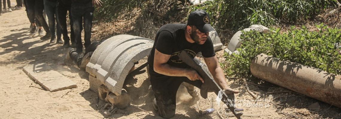 بالصور:الجهاد الإسلامي وسرايا القدس تحتفلان بتخريج مخيم سيف القدس في محافظة غزة