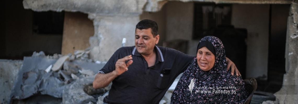 الاحتلال يدمر بيت الزوجين ولكن لم يدمر حبهما