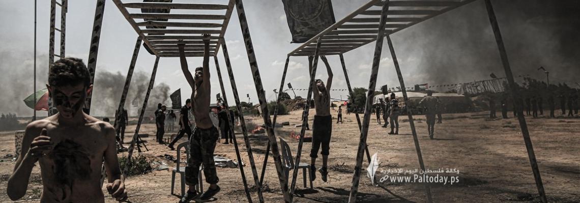 بالصور:لليوم الثاني.. "الجهاد الإسلامي" وسرايا القدس تواصلان تنظيم مخيمات "سيف القدس .. اقترب الوعد" من المرحلة الثانية شمال قطاع غزة