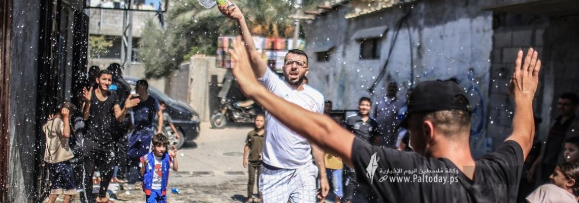 أجواء فرحة النجاح بالتوجيهي بخان يونس