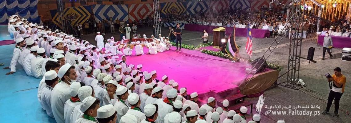 تكريم ٣٥٠ طالب من حفظة القرآن الكريم وأجزاء منه في خانيونس جنوب قطاع غزة