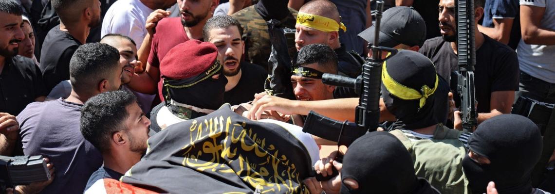بالصور: وداع شهيد سرايا القدس أسامة صبح الذي ارتقى بجنين