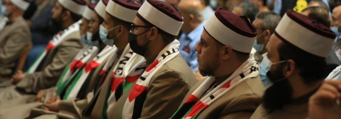 حضور جماهيري من الشخصيات السياسية الوطنية والإسلامية والعلماء في احتفال ذكرى الانطلاقة الجهادية الـ 34 لحركة "الجهاد"
