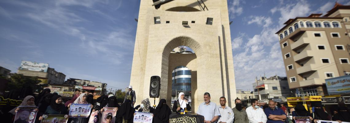 العمل النسائى لحركة الجهاد فى رفح ينظم وقفة دعماً واسناداً للأسرى