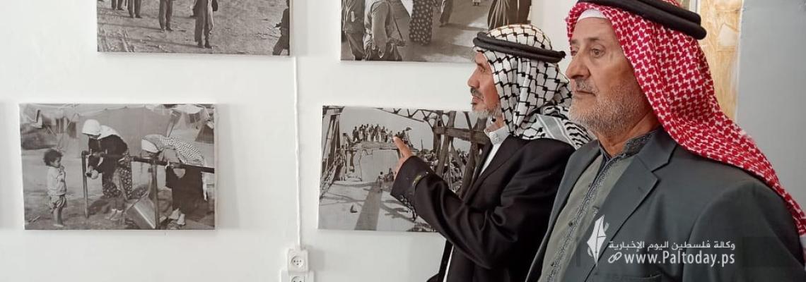 دائرة شؤون اللاجئين برفح تفتتح معرضًا للصور بذكرى وعد بلفور.