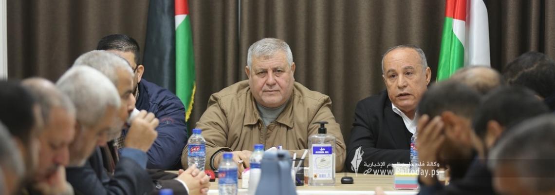 بالصور : اجتماع الفصائل بمكتب الجهاد الاسلامي في غزة لبحث خطوات الرد على لقاء عباس غانتس
