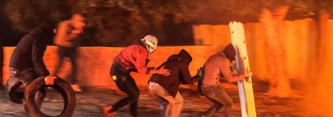 عشرات الاصابات بنيران الاحتلال خلال المواجهات الدائرة في برقة