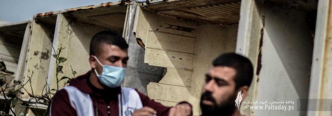 حملة تطعيم ضد فايروس كورونا فى المناطق المهمشة جنوب القطاع