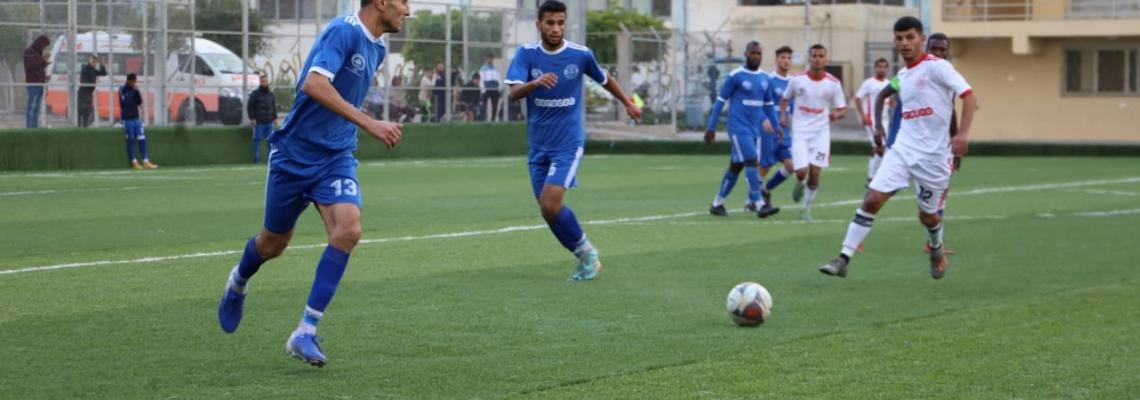 شباب خان يونس يحقق أولى أنتصاراته في الدوري على حساب الجريح الشاطئ