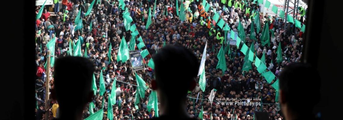 بالصور:الانطلاقة٣٤ لحركة حماس في شمال غزة .