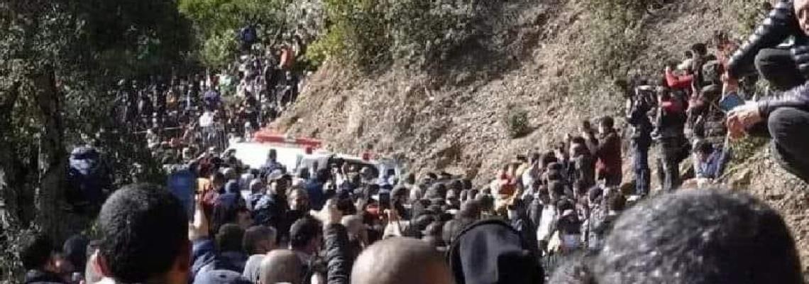 بالصور: أجواء حزن عارمة.. جنازة تشييع #الطفل_ريان في مسقط رأسه بالمغرب