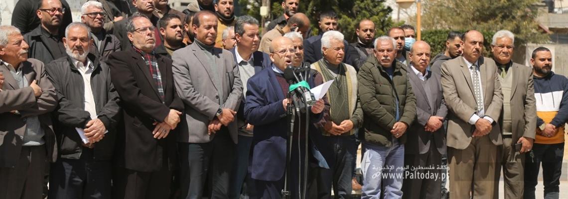 بالصور: وفقة للقوى الوطنية الإسلامية للتنديد بمؤتمر العار في النقب