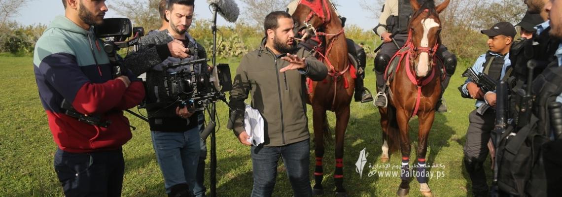 بالصور: كواليس عمل تصوير مسلسل (شارة نصر - جلبوع) والمقرر عرضه خلال أيام شهر رمضان 2022 على قناة القدس اليوم