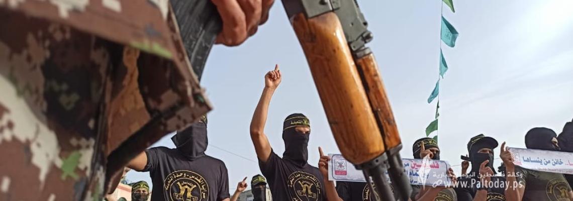 مسير برفح لسرايا القدس - وحدة التعبئة نصرة للأسرى واستنكارًا لما يحدث في الأقصى.