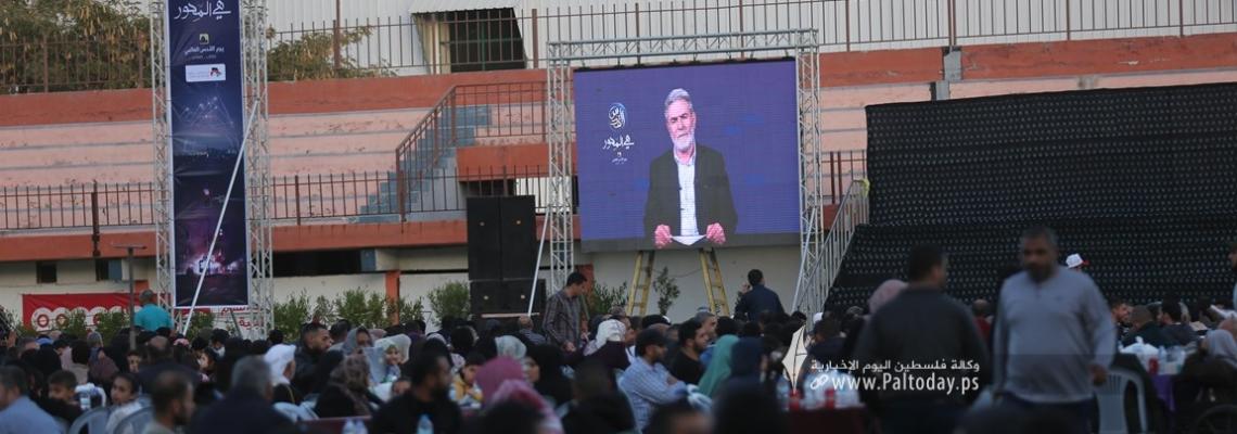 بالصور : مهرجان بسيف القدس نمضي تكريماً لعوائل شهداء سيف القدس بذكرى يوم القدس العالمي