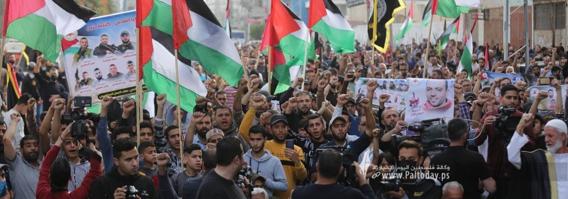 بالصور: مسيرة حاشدة للجهاد الإسلامي في غزة بمناسبة يوم القدس العالمي