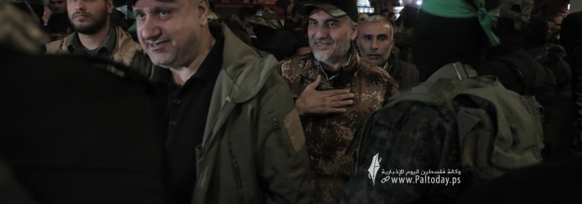 بالصور: قيادة الجهاد الإسلامي وحماس  وسرايا القدس وكتائب القسام  المنطقة الشمالية يزورون المرابطين عند الثغور