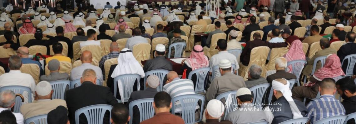 بالصور:  غزة تحيي الذكرى السنوية الأولى لمعركة سيف القدس خلال مؤتمر وطني كبير حمل عنوان "سيف القدس : وحدة الوطن والشعب"