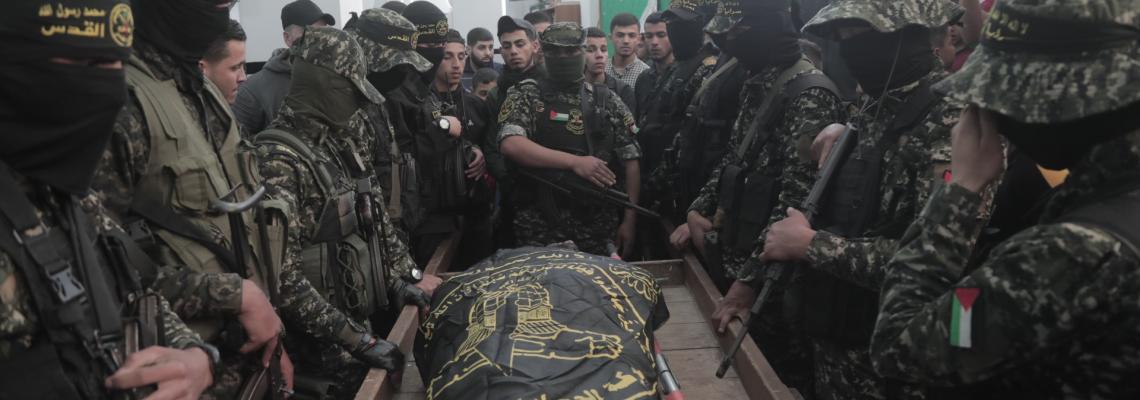 بالصور:  سرايا القدس لواء غزة تودع شهيدها المجاهد محمود أبو عاصى