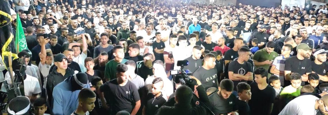 الجهاد تنظم حفلاً مهيباً لتأبين شهدائها في طولكرم