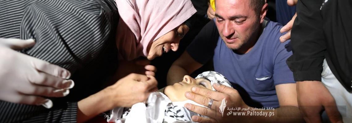 بالصور: وداع الشـهـيد غيث يامين الذي ارتقى برص الاحتلال في المنطقة الشرقية بنابلس