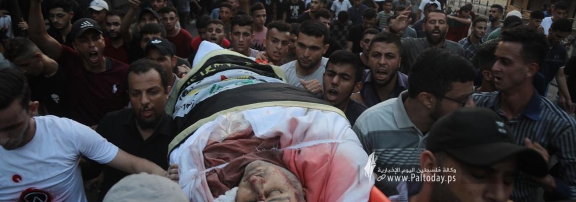 بالصور: جماهير غفيرة من ابناء شعبنا تشييع جثمان القائد الكبير تيسير الجعبري