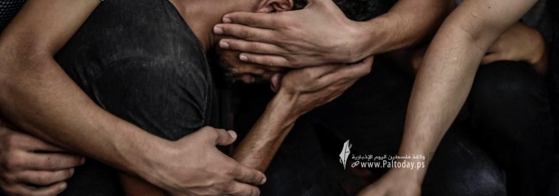 وداع مؤلم في تشييع الطفلة ليان  الشاعر التي ارتقت متأثرة بجراحها خلال العدوان الإسرائيلي الأخير على قطاع غزة.