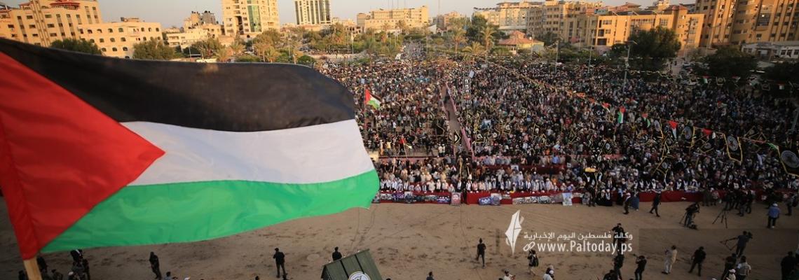 بالصور: جانب من راجمات الصواريخ التي كشفت عنها سرايا القدس في مهرجان الانطلاقة الجهادية