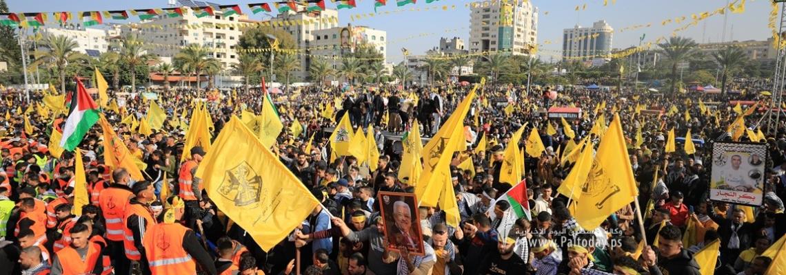 بالصور: مهرجان ذكرى انطلاقة حركة فتح الـ58 في غزة