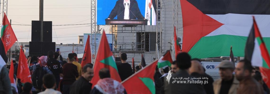 بالصور :الجبهة الشعبيّة تحيي ذكرى انطلاقتها ال 55 بمهرجان وطني حاشد في ساحة الكتيبة بغزة
