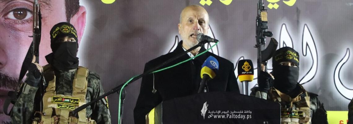 بالصور: سرايا القدس تؤبن الشهيد المجاهد «سائد القطناني» شمال غزة