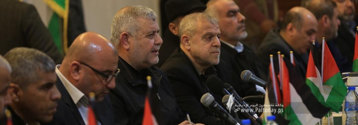بالصور: مؤتمر وطني رفضًا لقمة العقبة ومشاركة السلطة الفلسطينية فيها
