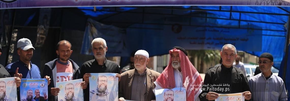بالصور: خيمة التضامن مع الشيخ خضر عدنان وسط مدينة غزة تواصل فعالياتها بحضور جماهيري واسع