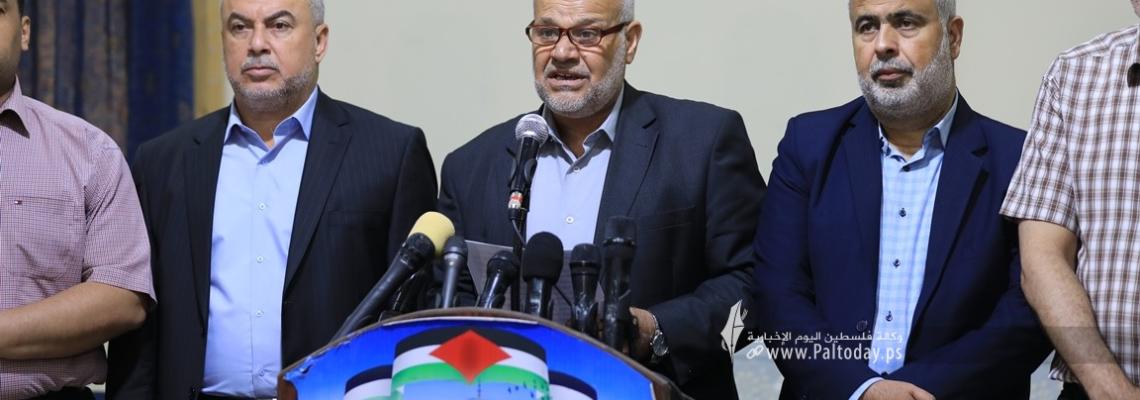 بالصور: مؤتمر لفصائل المقاومة بغزة حول آخر مستجدات الساحة الفلسطينية