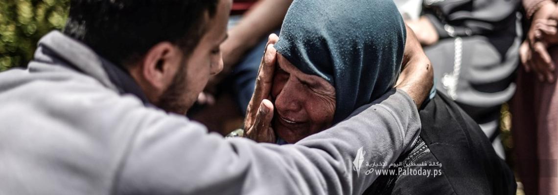 لحظات مؤلمة.. وداع شهداء خانيونس الذي قضوا إثر غارات الاحتلال المتواصلة على قطاع غزة