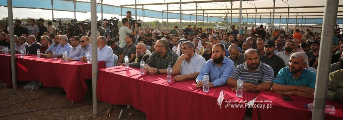 بالصور : فصائل المقاومة تنظم مهرجانًا وطنيًا بعنوان "المقاومة طريق الانتصار" في ذكرى اتفاقية أوسلو المشؤومة واندحار الاحتلال عن غزة