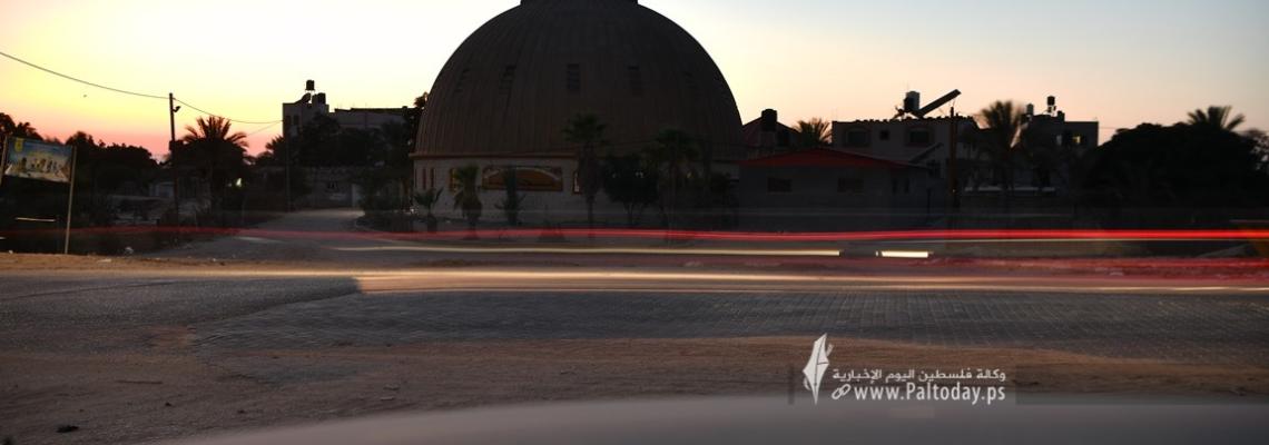 بالصور ; "مسجد القبة" جنوب القطاع .. تحفة معمارية تدهش الأنظار