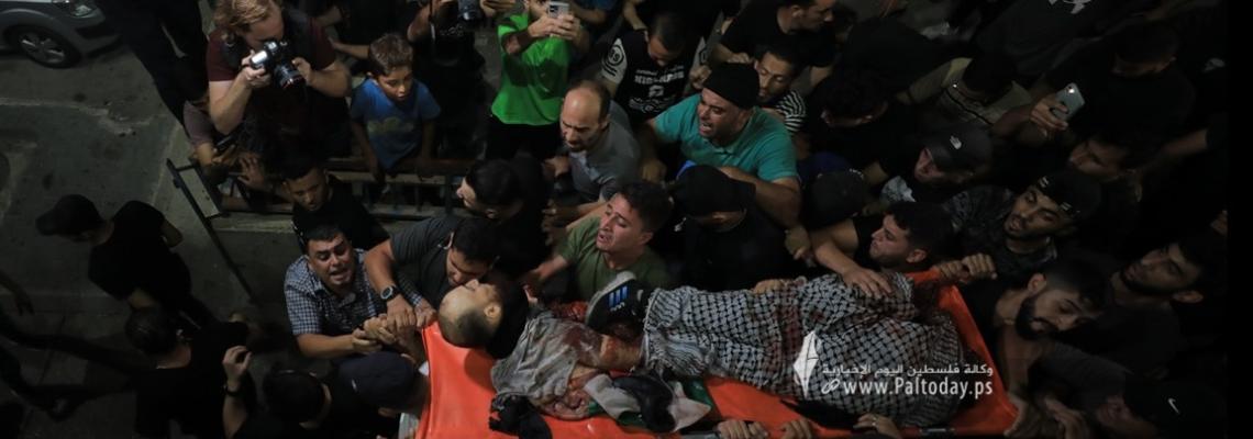 بالصور : 4 شهداء وعدد من الإصابات وصلت مجمع الشفاء إثر انفجار قرب موقع ملكة شرق مدينة غزة