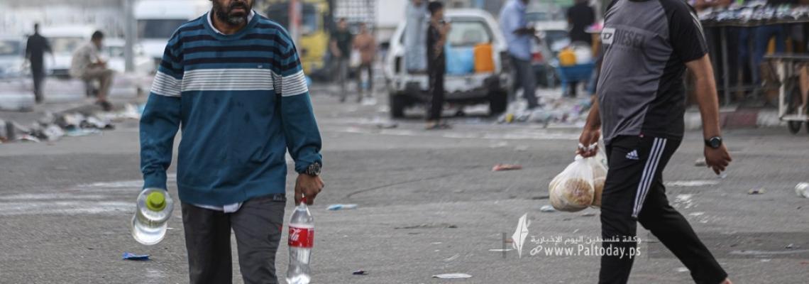 بالصور : الحياة اليومية فى شوارع مدينة غزة فى ظل استمرار العدوان الصهيونى علي القطاع